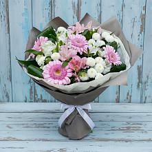 Букет цветов из:  Герберы, Альстромерии и Хризантемы #REPLACE_PRED# Кабехабле