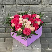 Цветочная композиция из Розы в коробке #REPLACE_PRED# Кабехабле