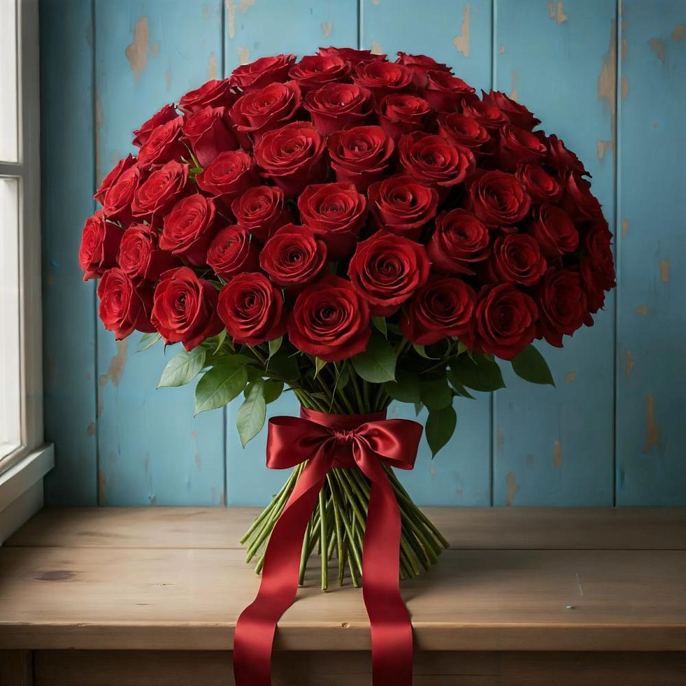 Букет Красные розы Блэк Меджик в Кабехабле