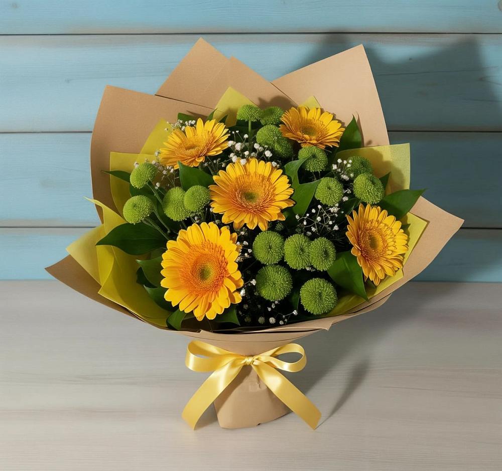 Букет цветов из: Герберы и Хризантемы в Кабехабле