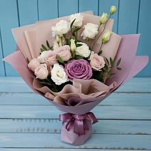 Букет цветов из:  Розы и Лизиантусы в Кабехабле