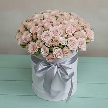 Цветочная композиция из Розы в шляпной коробке #REPLACE_PRED# Кабехабле