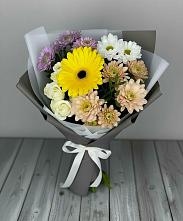 Букет цветов из:  Розы, Герберы и Хризантемы в Кабехабле