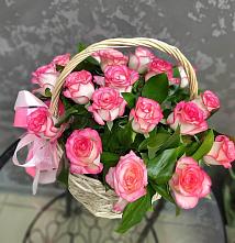 Цветочная композиция из Розы в корзине #REPLACE_PRED# Кабехабле