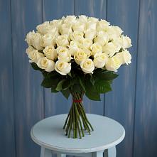 Букет 51 Белая роза Эдлесс Лав #REPLACE_PRED# Кабехабле