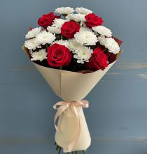 Букет цветов из:  Розы и Хризантемы в Кабехабле
