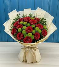 Букет цветов из:  Розы и Хризантемы в Кабехабле