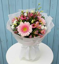 Букет цветов из:  Герберы, Альстромерии и Лизиантусы в Кабехабле