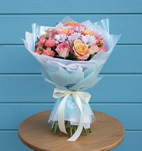 Букет цветов из:  Хризантемы и Розы в Кабехабле