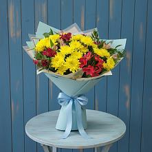 Букет цветов из:  Альстромерии и Хризантемы в Кабехабле