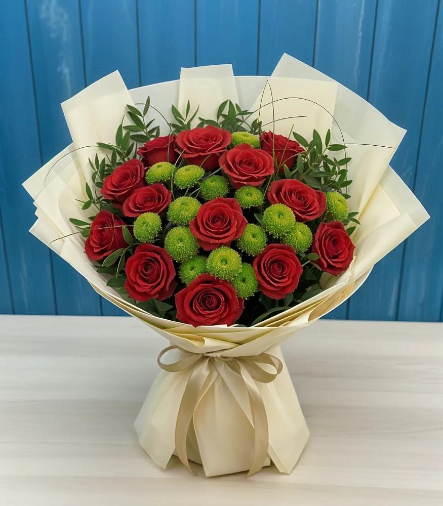 Букет цветов из: Розы и Хризантемы в Кабехабле