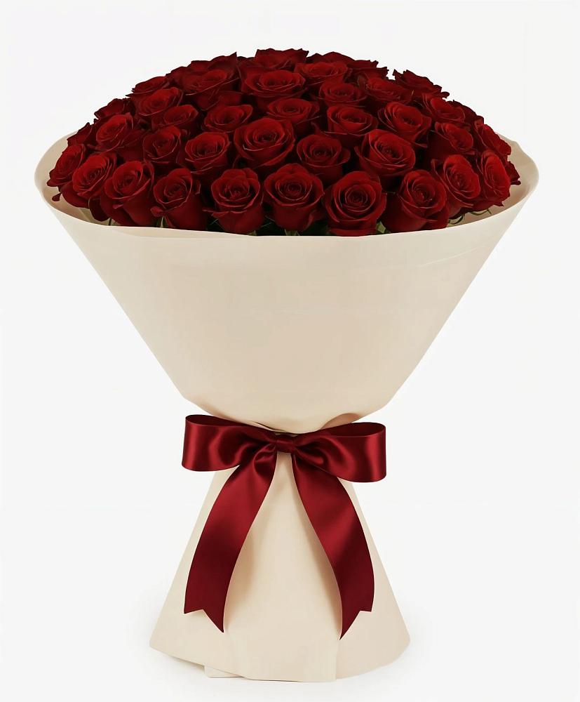 Букет 101 Бордовая роза Блэк Бакарра в Кабехабле