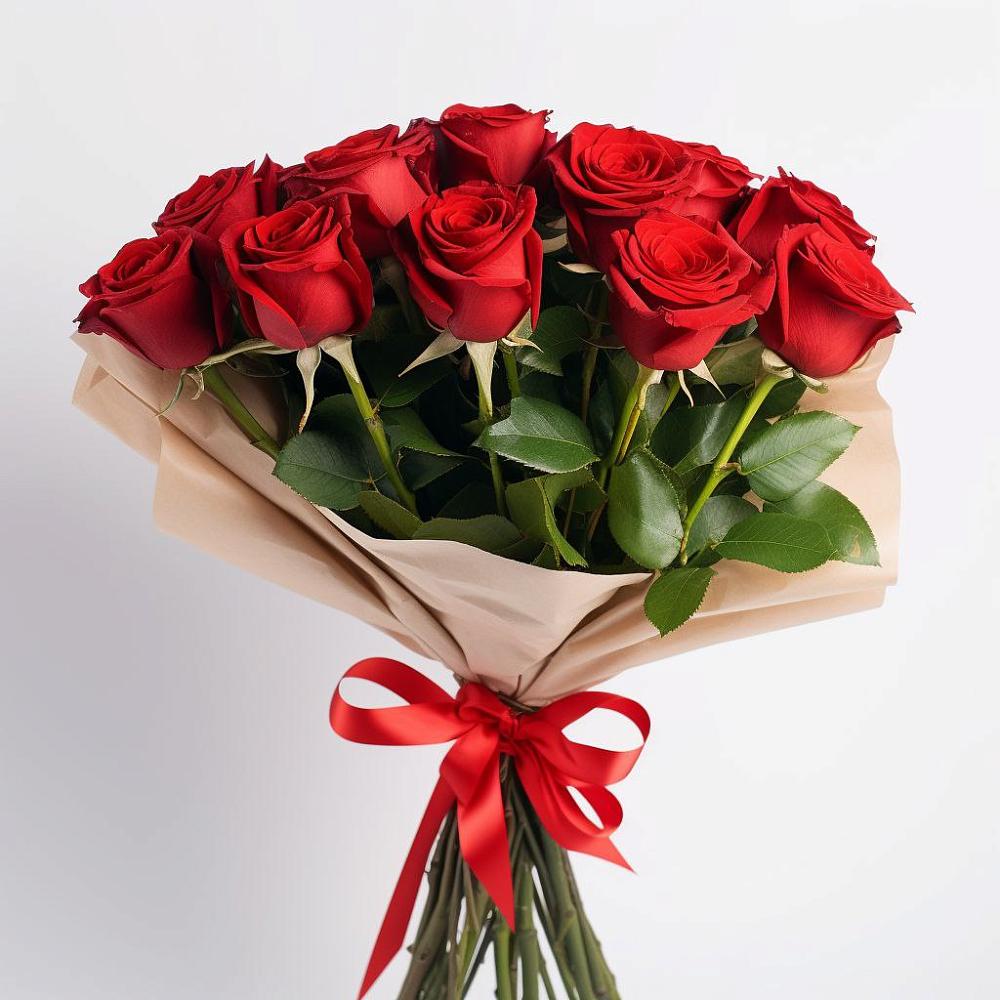 Букет 11 Красных роз Эдлесс Лав в Кабехабле